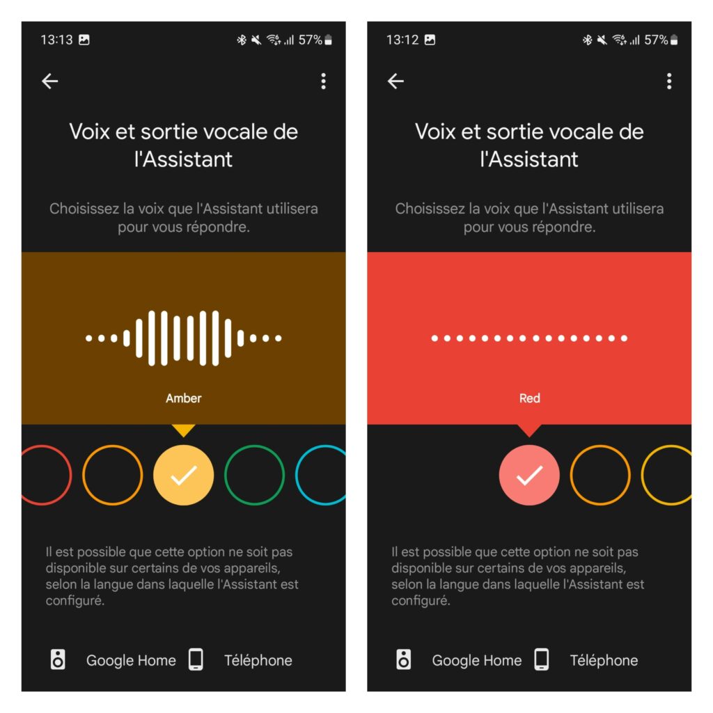 changer la voix de Google Assistant