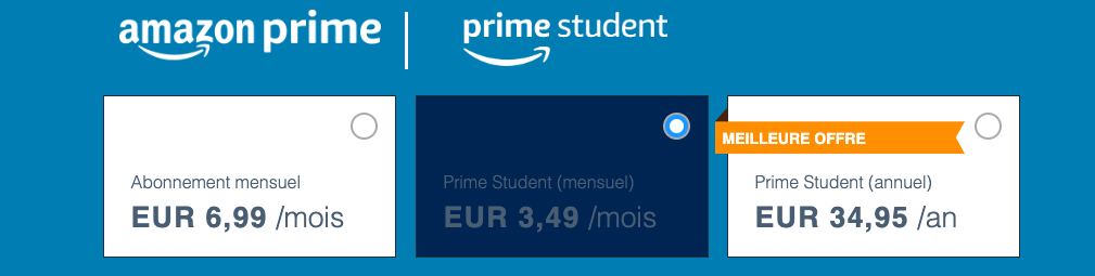 Prime Student : prix, avantages et offre gratuite
