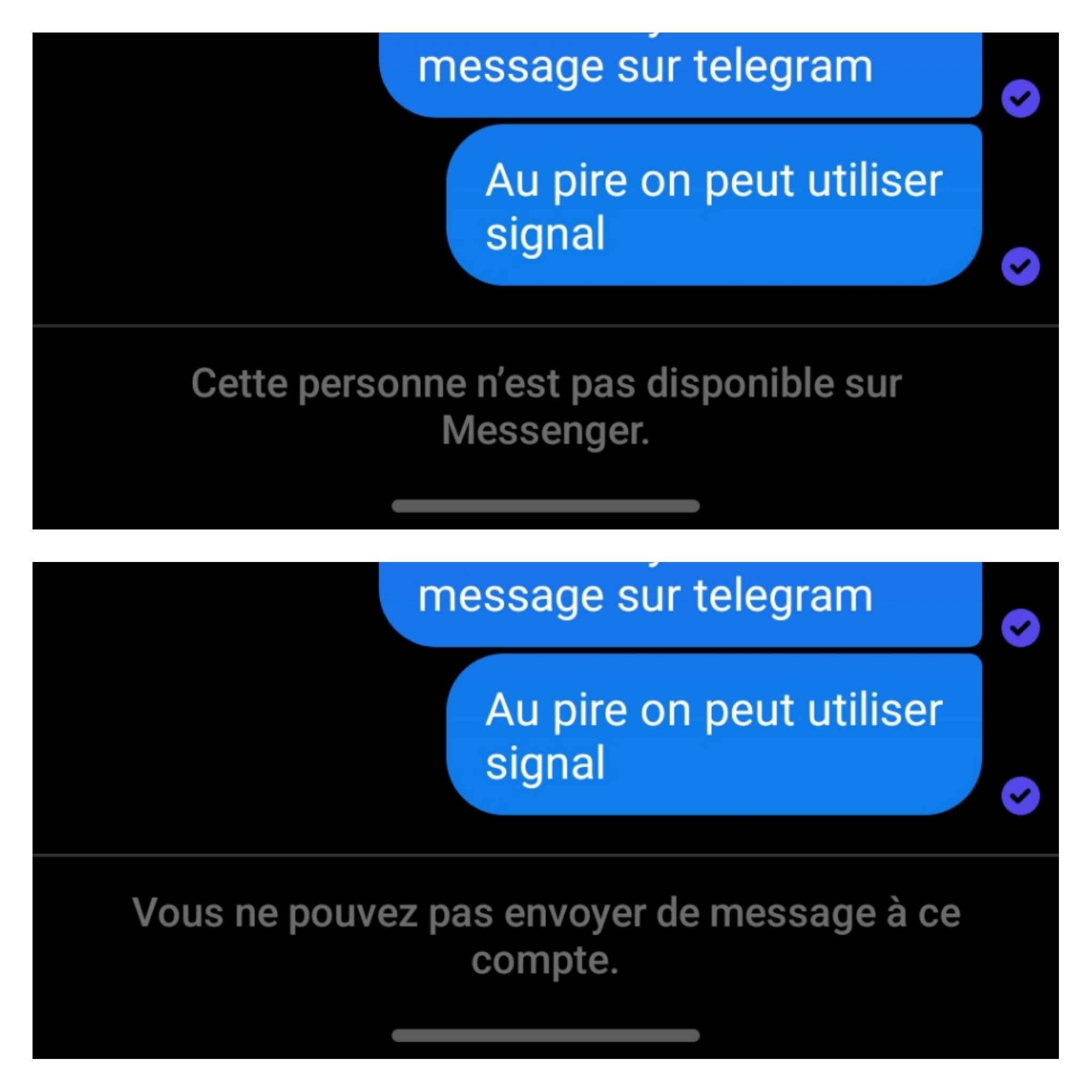 'Cette personne n'est pas disponible sur Messenger' : c'est quoi et ...